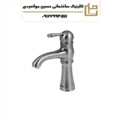 شیر روشویی مدل شرلی استیل مات