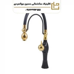 شیر ظرفشویی شلنگدار ( شاوری ) مدل کاپری مشکی طلا ( ظرفشویی شلنگدار )