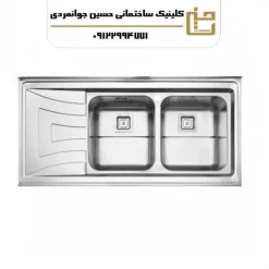 سینک دو لگنه فانتزی 736 روکار