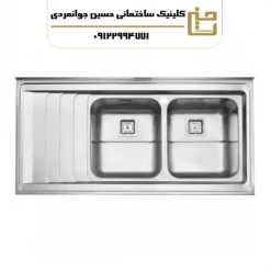 سینک دو لگنه فانتزی 734 روکار