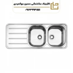 سینک دو لگنه فانتزی 726 توکار