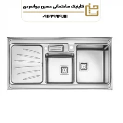 سینک دو لگنه باکسی 854 روکار