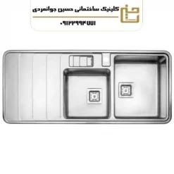 سینک دو لگنه باکسی 856 توکار
