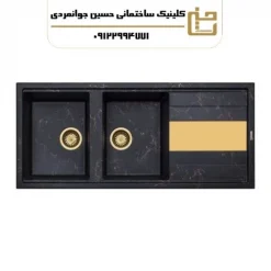سینک ظرفشویی گرانیتی SPRING MARBLE ( اسپرینگ ماربل ) مشکی